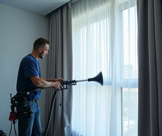 Professional drapes cleaning process tools Matty Curtain Cleaning basin-pocket